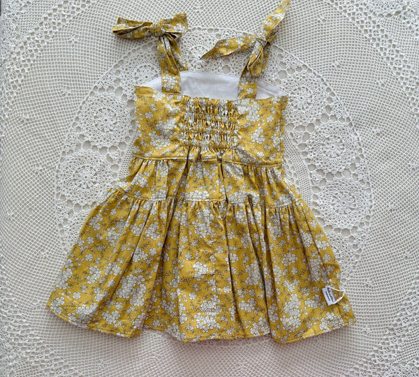 Mustard Floral Pippa Dress